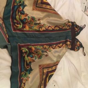 Green spaghetti strapped dress